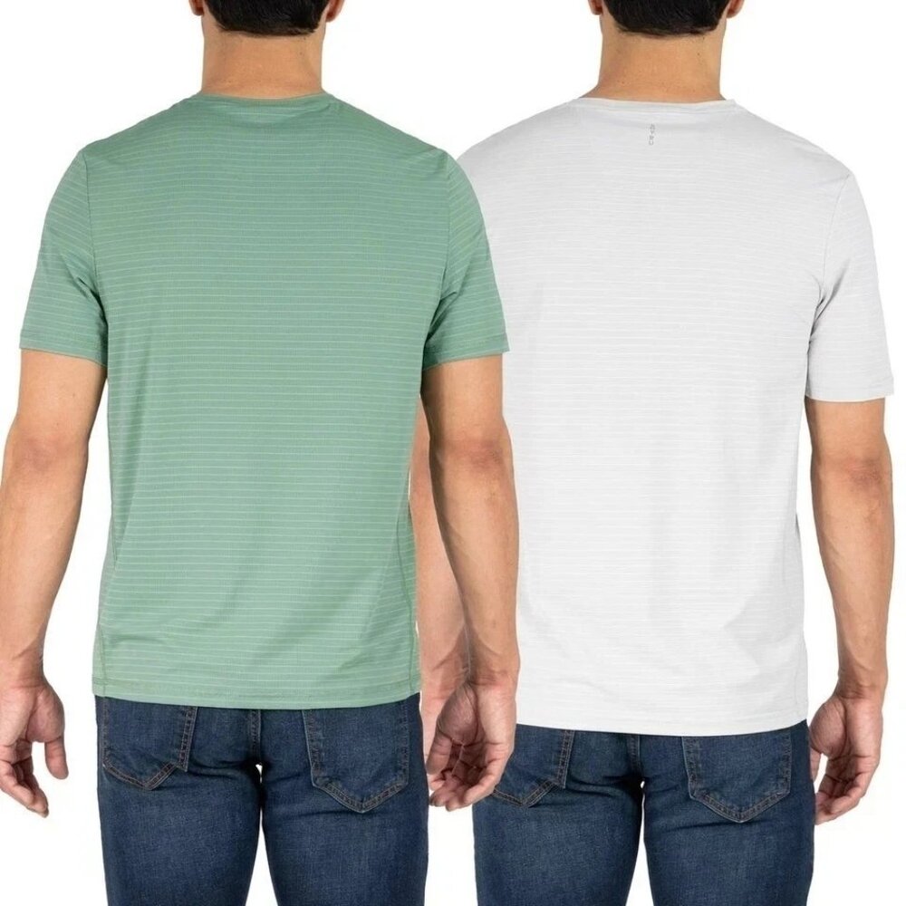 Soybu Men's L 2-Pack Active T-Shirts Green/Gray N0832 - Picture 2 of 8